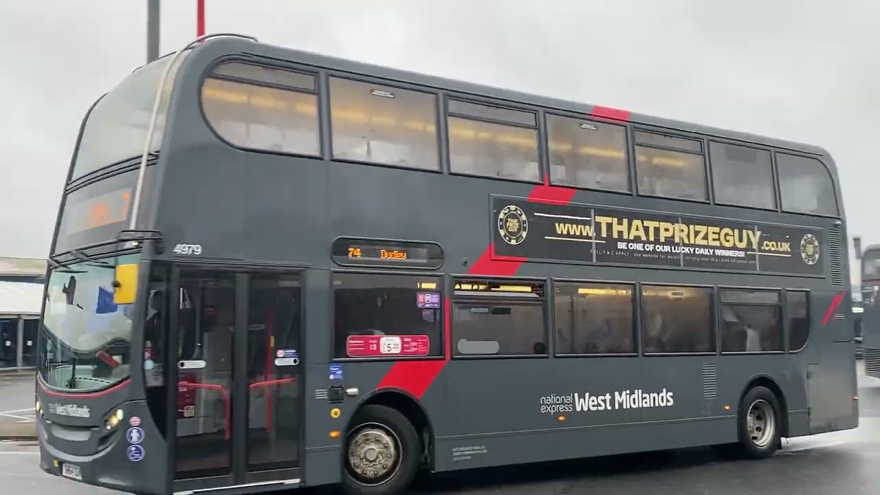National Express West Midlands Enviro 400 4979 Bus Route 74 Dudley 