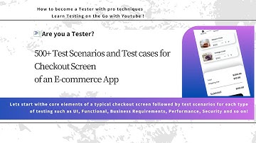 Ecommerce Test Cases#5 - Checkout Screen  - 300+ Test Cases in 20 mins