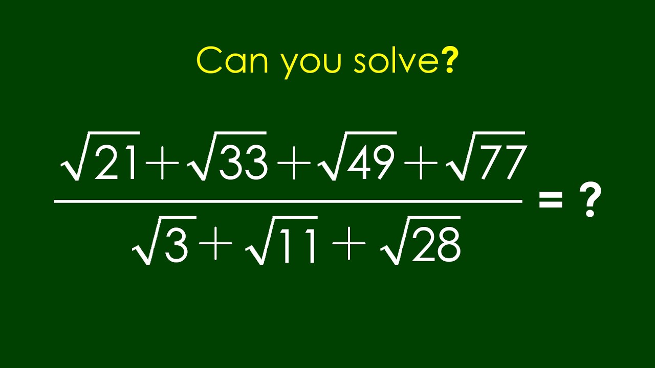 A Nice Algebra Problem | Math Olympiad | Can you solve? - YouTube