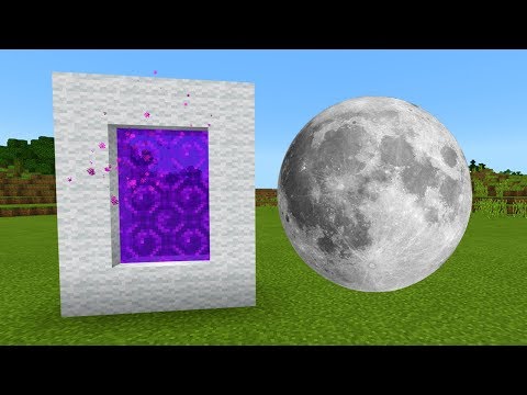 How To Make a PORTAL to the MOON Dimension in Minecraft PE (Moon Portal in MCPE)