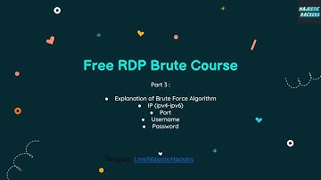 Free Remote Desktop Protocol (RDP) Hacking Course_Part 3