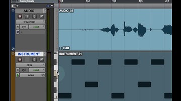 Pro Tools: Audio vs. Virtual Instrument Tracks