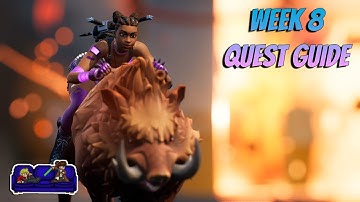 ALL Week 8 Quests Guide Fortnite Ch3 S3 | No Commentary | Timestamped