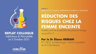 Réduction des risques chez la femme enceinte | Dr Éliane HERRAN
