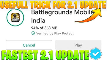 Bgmi 2.1 update not showing in playstore | How to update bgmi 2.1 | Bgmi 2.1 update official timing