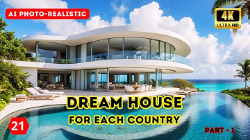AI Creates Dream House For Each Country 4K | Part 1