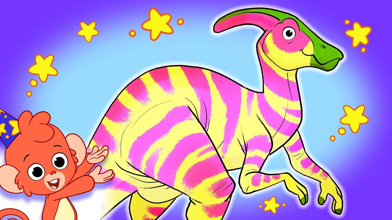 Club Baboo | Learn dinosaur names | Parasaurolophus and other dinos for kids!