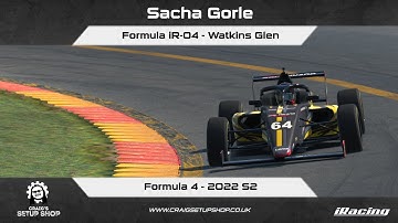 iRacing - 22S2 - Formula iR-04 - Formula 4 - Watkins Glen - SG