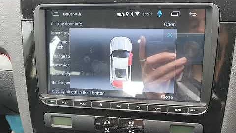 Android head unit "door open" set up