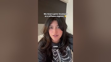 We hired a game developer as a software engineer 🫣