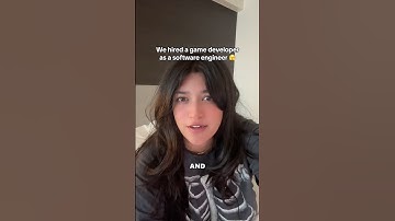 We hired a game developer as a software engineer 🫣