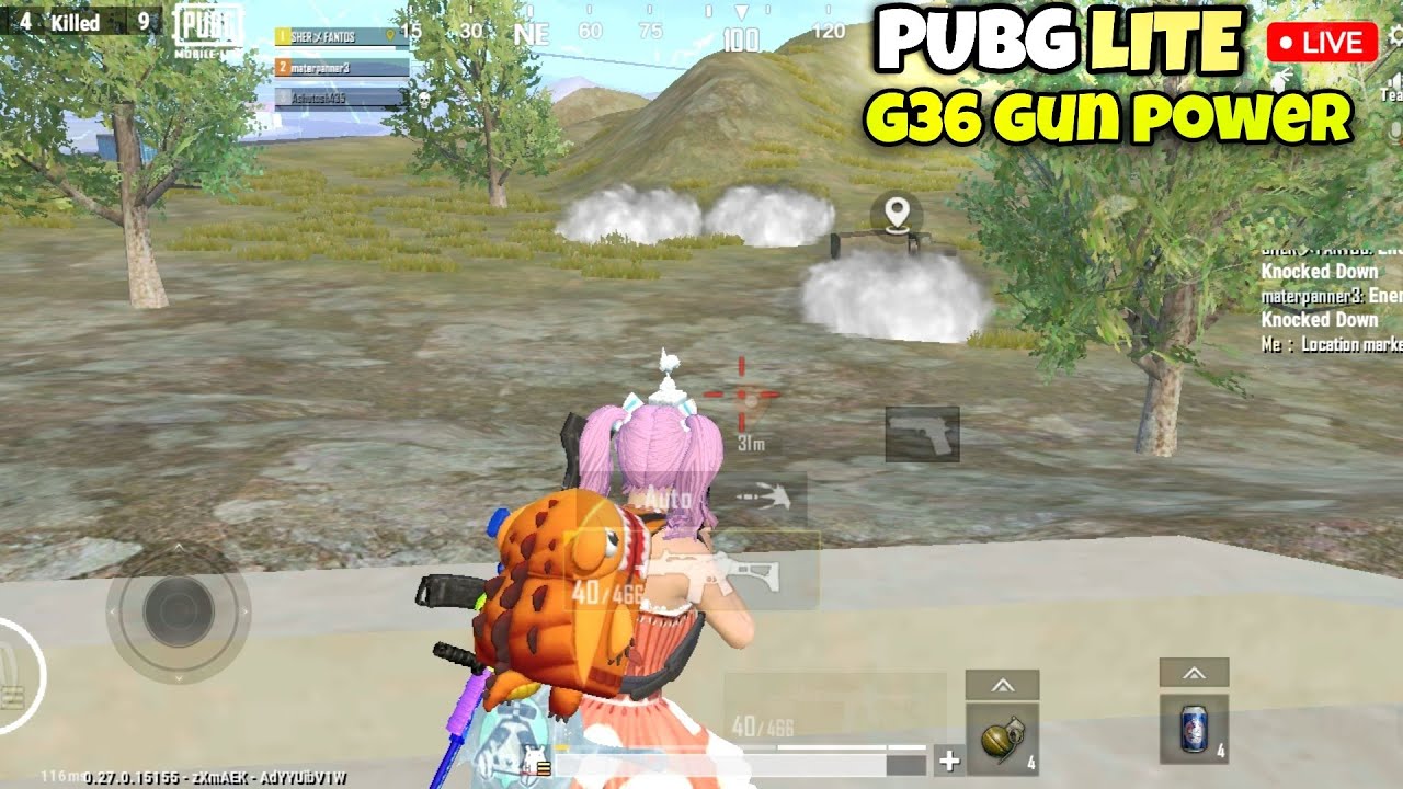 PUBG LITE LIVE | G36 GUN POWER | SOLO VS SQUAD INTENSE GAMEPLAY