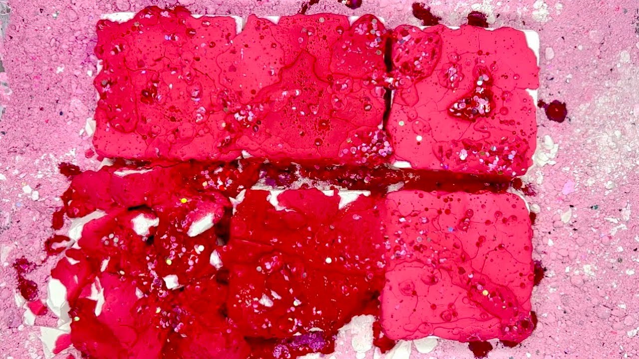 Pink starch pasted gym chalk blocks for #ASMRPinkWeek22 💕| # ...