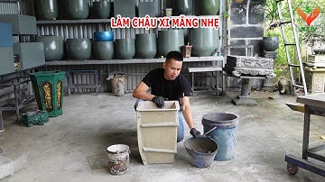 Khuôn chậu xi măng  nhẹ rộng 30 cao 50 |Khuôn Tổng Hợp