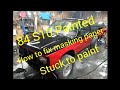 Painting the 84 S10 How to fixing masking paper stuck to paint.