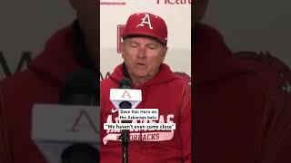 Dave Van Horn says Arkansas hasn’t fully unlocked the potential of the lineup. #WPS