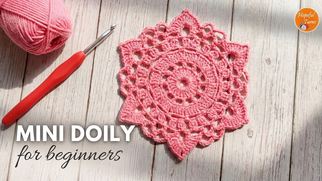 Easy Crochet Doily Pattern | Simple Round Lace Thalposh Tutorial