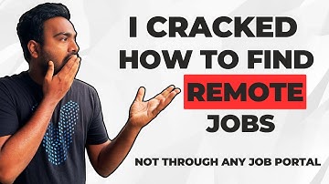 I Cracked "How To Find Remote Jobs" | Not through any Job Portal