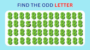 🧐 Can You Find the Odd One Out? | Find The ODD Number And Letter Edition| Fun Brain Teaser Challenge