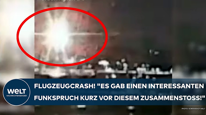 WASHINGTON: Flugzeug-Crash! "Es gab einen interessanten Funkspruch kurz vor diesem Zusammenstoß!"