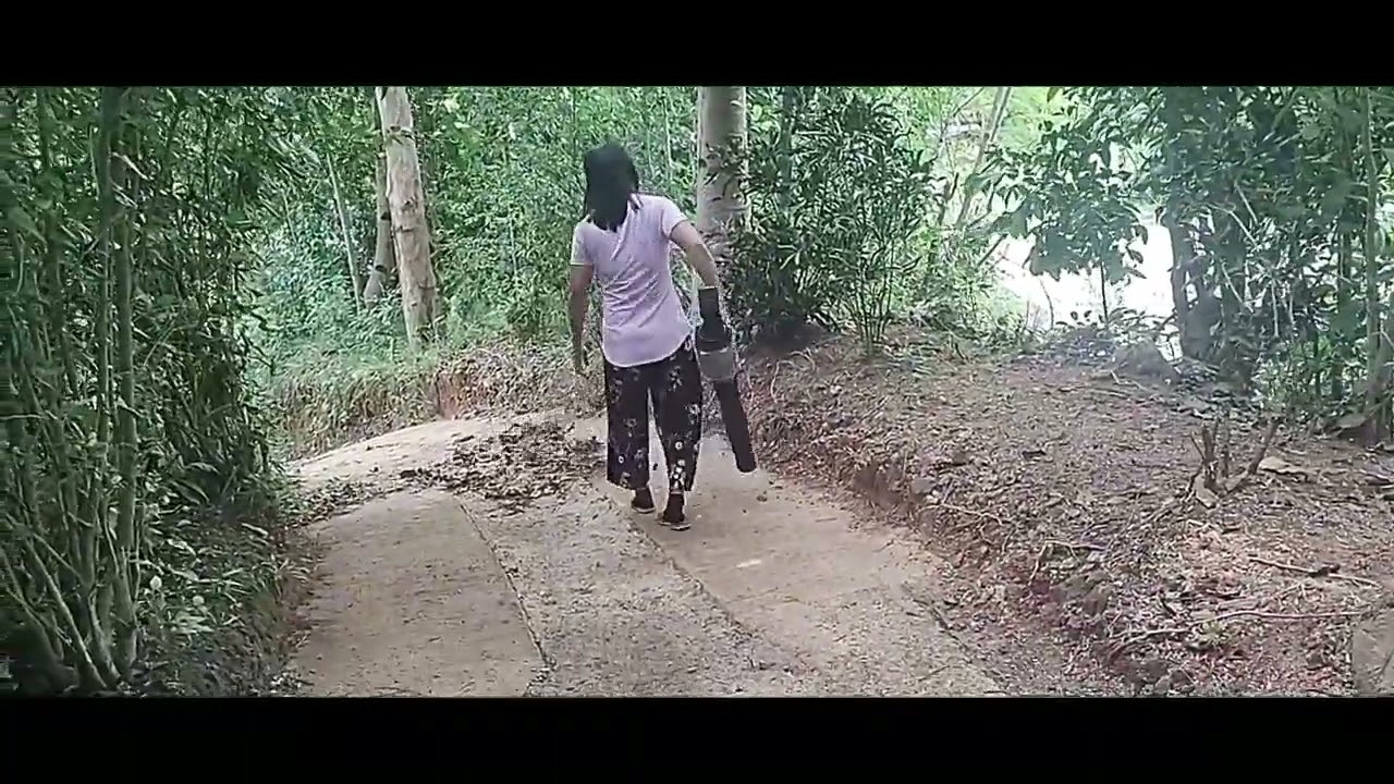 Marife Blows Off The Driveway Much Better Than Sweeping It