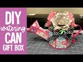 EASY Cardstock Flower Watering Can Box Made With Cricut | Mother&#39;s Day Gift Tutorial