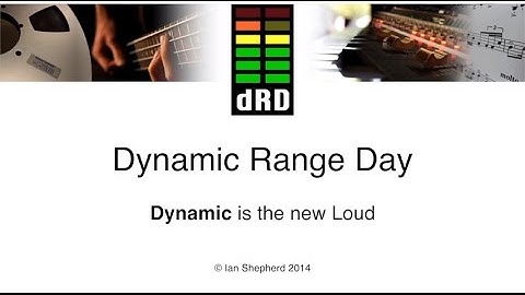 Dynamic Range Day 2024 - Friday March 22nd