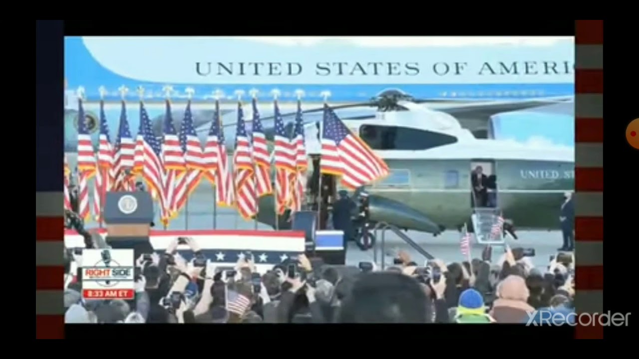 President Donald Trump's 21 Gun salute at Joint Base Andrews in Maryland Wednesday, January 20, 2021