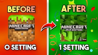 HOW TO CONVERT MINECRAFT POCKET EDITION INTO MINECRAFT JAVA EDITION 1.20 with 1 setting