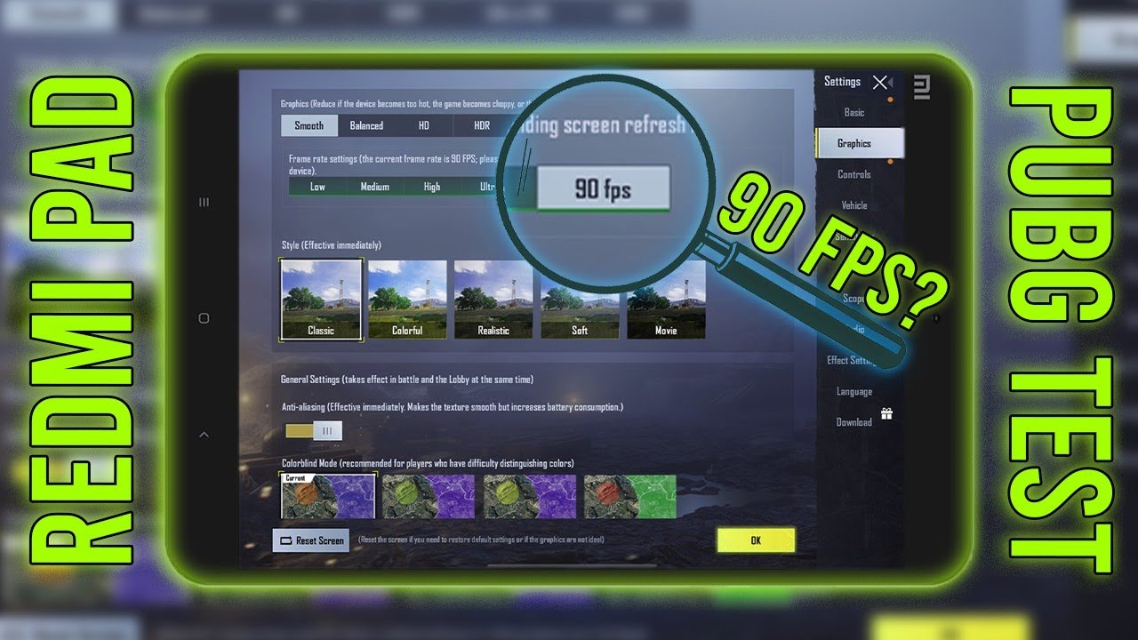 REDMI PAD PUBG/BGMI TEST IN 2023 | 90fps ?| Helio G99 | 