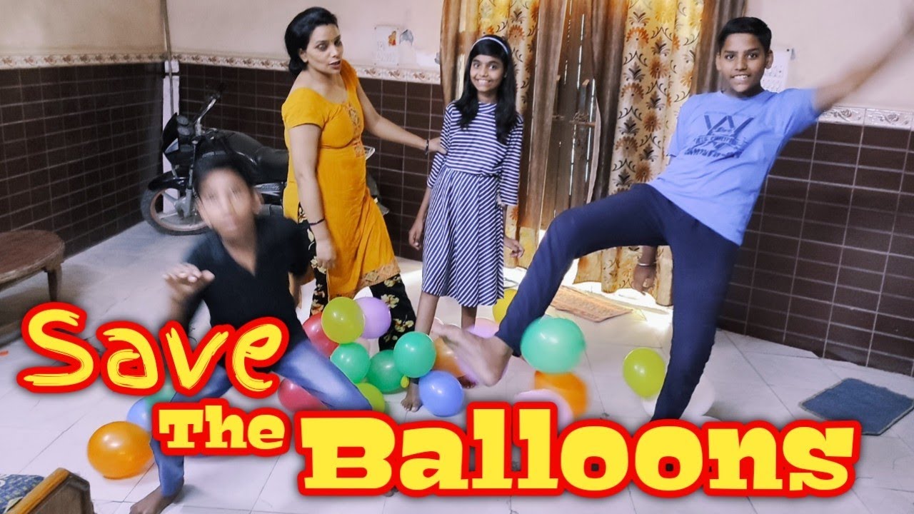 Save The Balloons | sidmania | challenge video | funny challenge😂😂😂