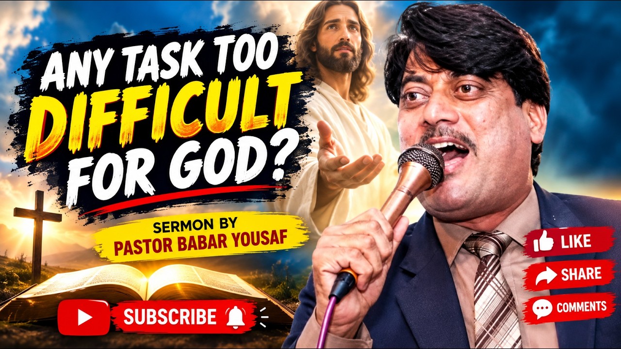 Any Task too Difficult For God? | Man Of God Babar Yousaf - YouTube