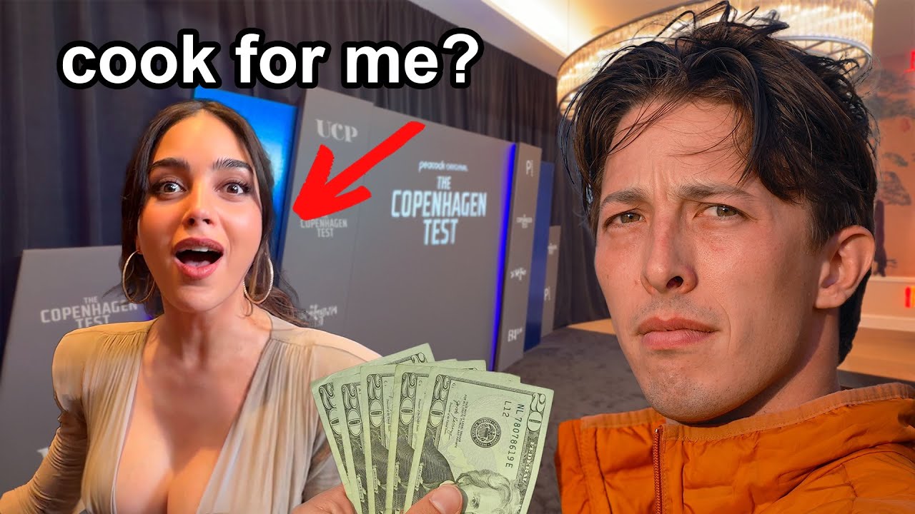 Paying strangers to cook for me on the red carpet... (w/ Melissa Barrera)