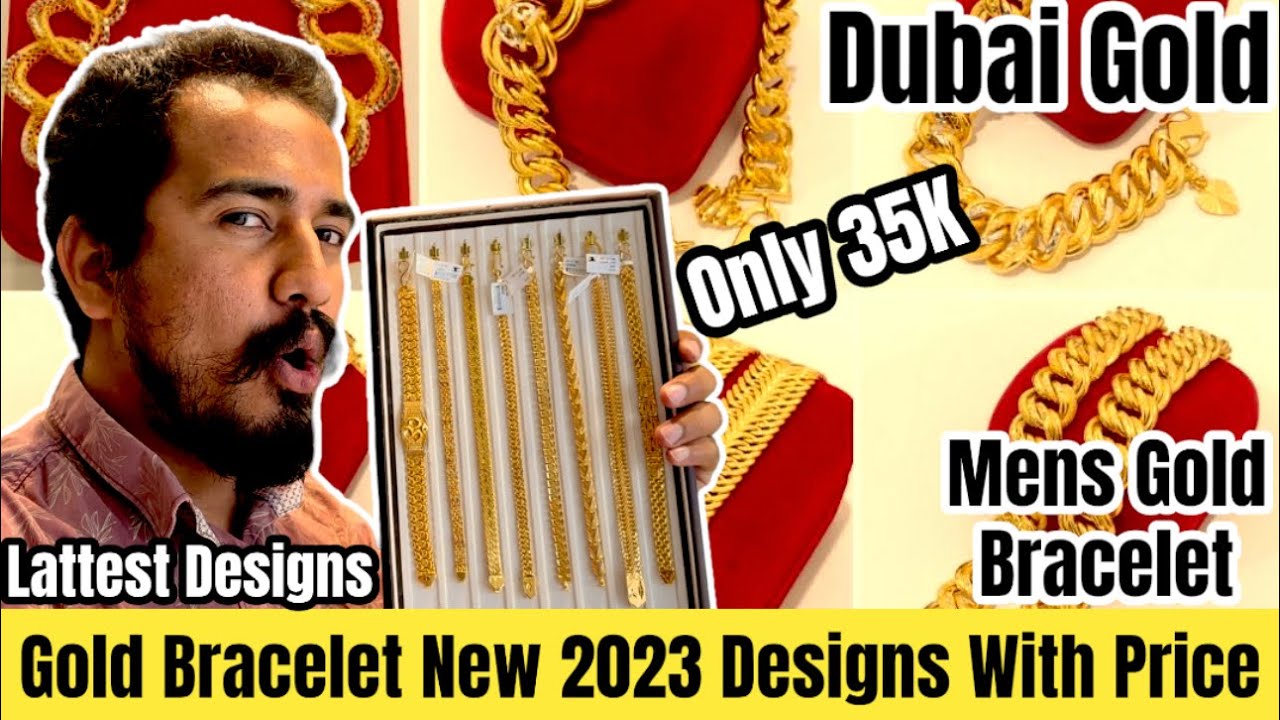 Dubai Gold Bracelet Designs with Weight/ Bracelet Designs for Men/ Bracelet  Gold Design/ SV Drawings - YouTube