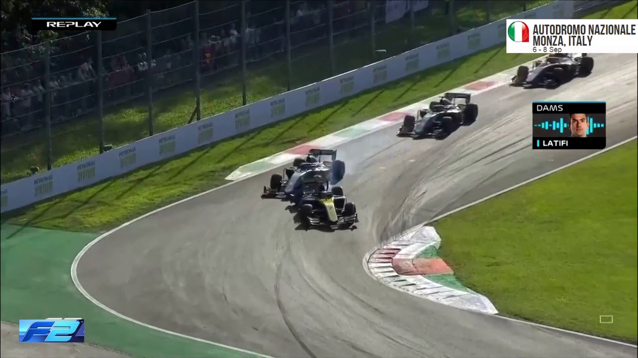 FIA Formula 2 2019 Monza Race 1 - YouTube
