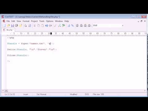 79   File Handling Appending a File   PHP Tutorials