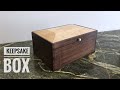 Making A Walnut Keepsake Box // box joints// raised panel lid