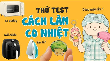Bàn là, nồi chiên, mấy sấy... có làm nhựa co nhiệt được không? - Test theo yêu cầu Shrinky Dink