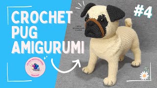 картинка: Вязание крючком Мопса амигуруми. Урок № 4 от Celina Innovaciones Вязание крючком 😊