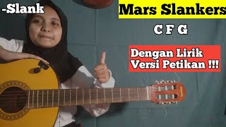 (Kunci gitar dan Lirik)Mars Slankers-slank||Tutorial Chord mudah tanpa jeda