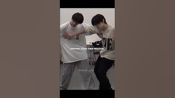 sunghoon getting frisky with jungwon during practice #sungwon #sunghoon #jungwon #enhypen