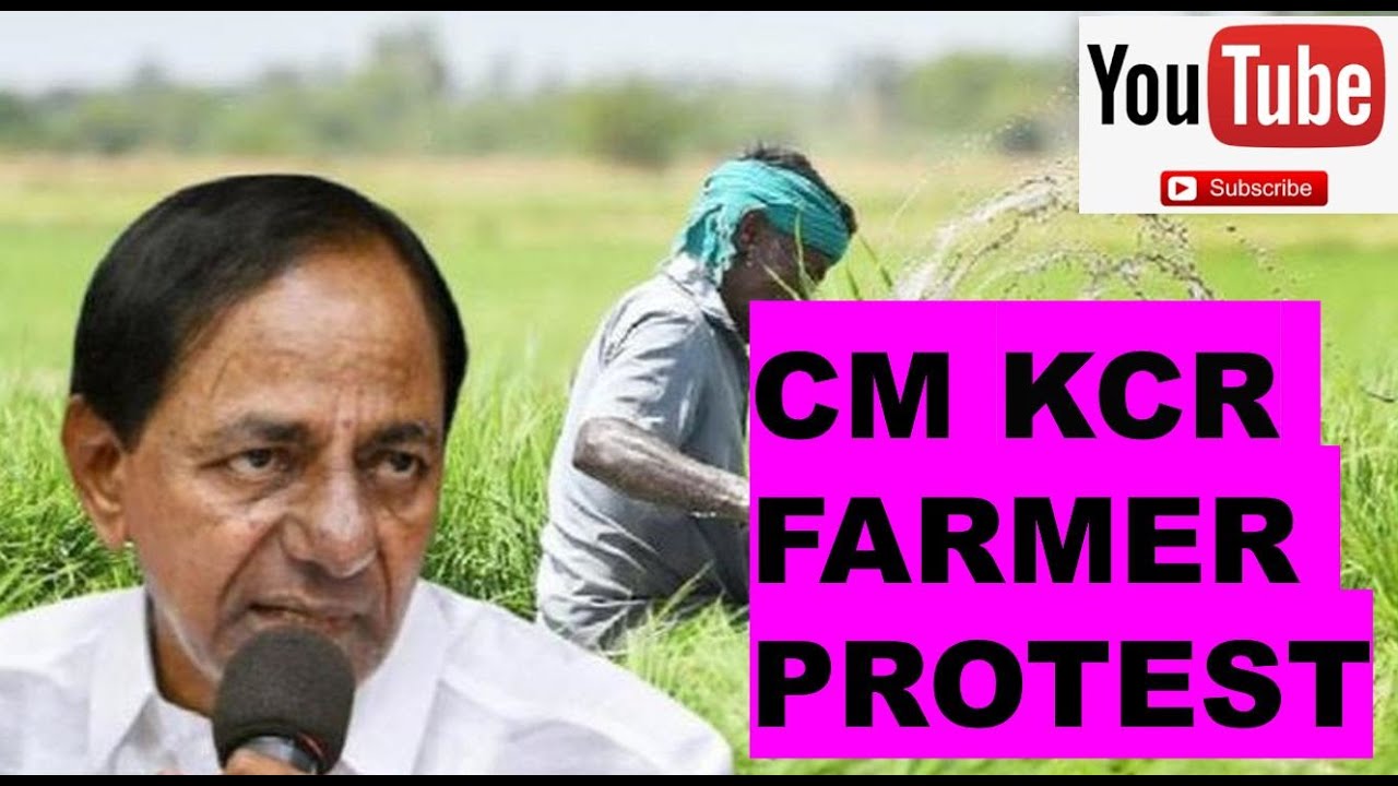 CM KCR Protest Against Farm Law 