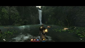 Risen 1 - Fighting Rotworms with fireballs in the swamp #risen #risengame #pc #fireball