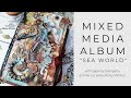Mixed media album with Stamperia paper and MimiCut die-cut elements