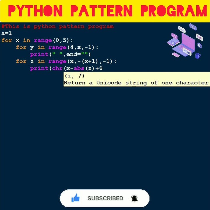 #python 54 To Print Alphabet Pattern Program In Python | Computer ...