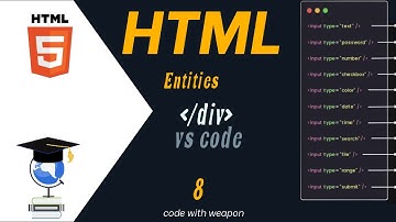 HTML Entities vs code | tutorial 7#development #html #css #subscribe