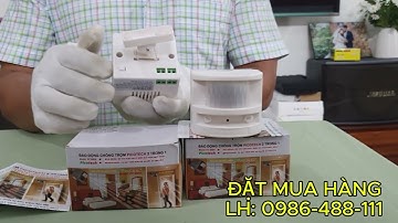 Thiết bị báo động chống trộm,báo động khi có trộm ,có còi hú siêu tiện ,chống nước quét xa 12m