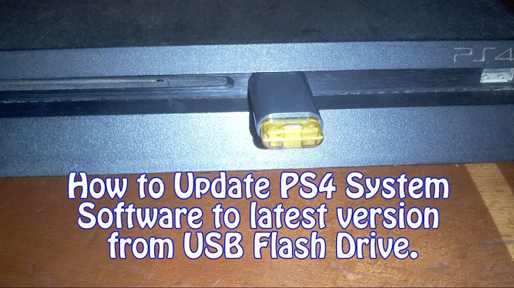 How to Update PS4 System Software from USB Flash-drive