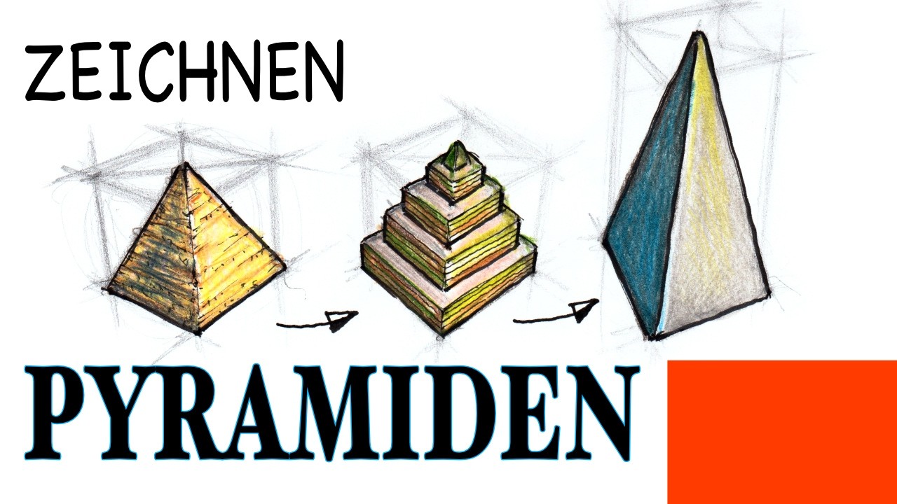 Pyramide zeichnen ✍️ Nutze diese Technik!