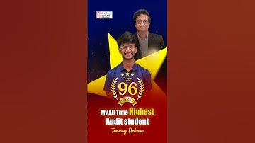 My All Time Highest Audit Student | Tanvay Dalmia | Siddharth Agarwal Audit